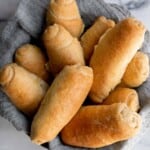 Homemade Hot Dog Buns are soft, fluffy, and airy inside with the perfect golden brown crust. This easy to make bread recipe takes just 30 minutes to prep. | aheadofthyme.com
