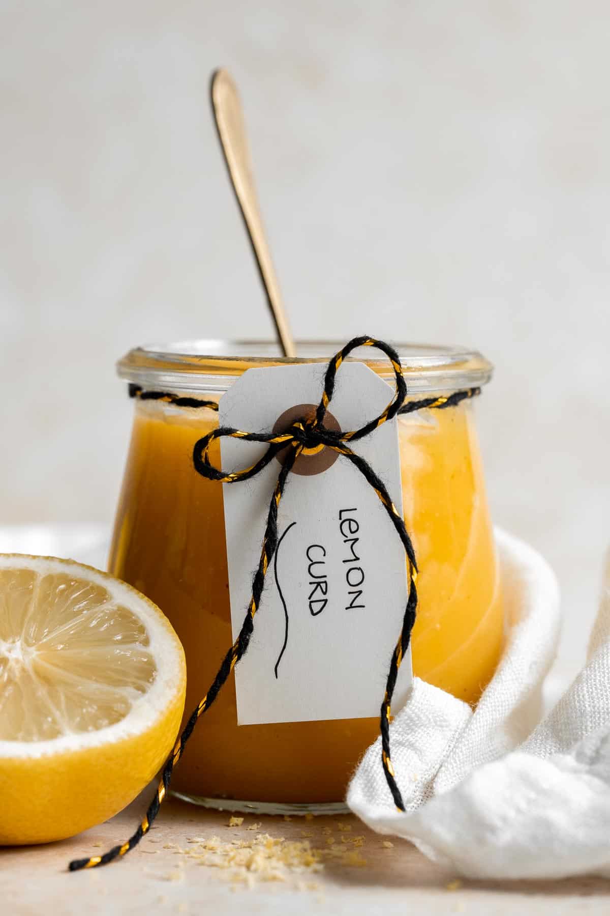 Homemade Lemon Curd is rich, creamy, sweet, and tangy. This delicious fruit curd is easy to make with just 6 simple ingredients and a few basic steps. | aheadofthyme.com