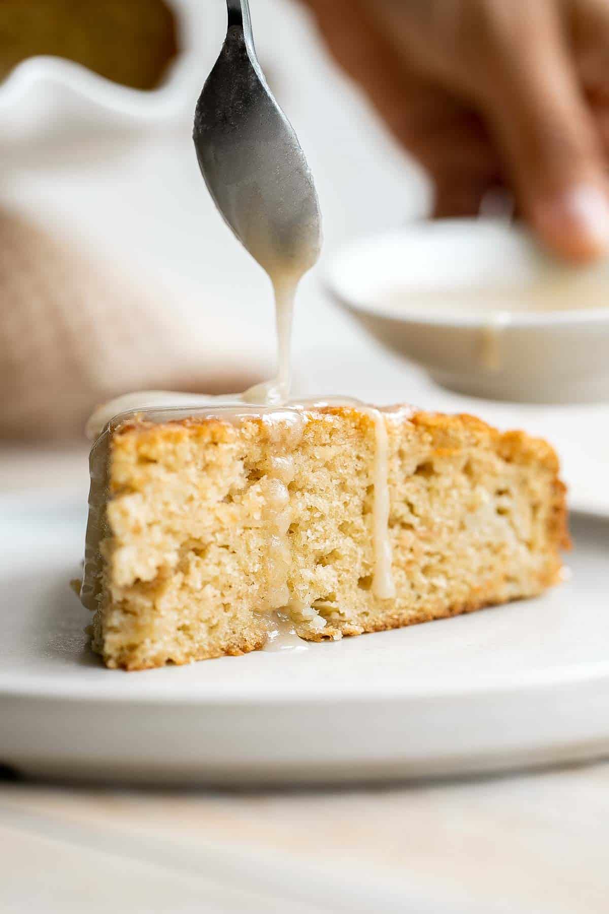 Easy Apple Cake has a dense and moist crumb and is loaded with fresh apples, cinnamon sugar, and nuts. It’s quick, easy, and ready to eat in under an hour. | aheadofthyme.com