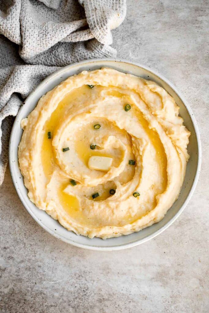 Cheddar Mashed Potatoes - Ahead of Thyme