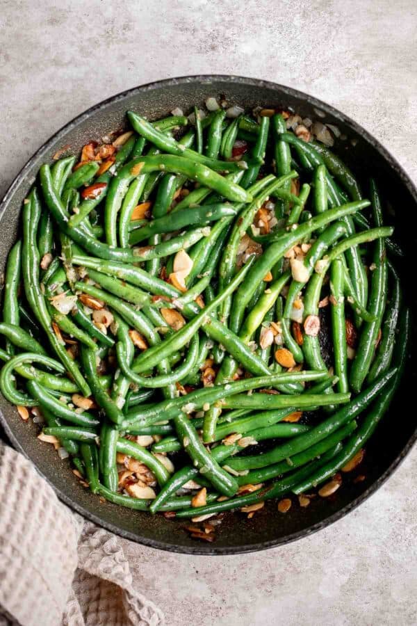 Green Beans Almondine Ahead of Thyme