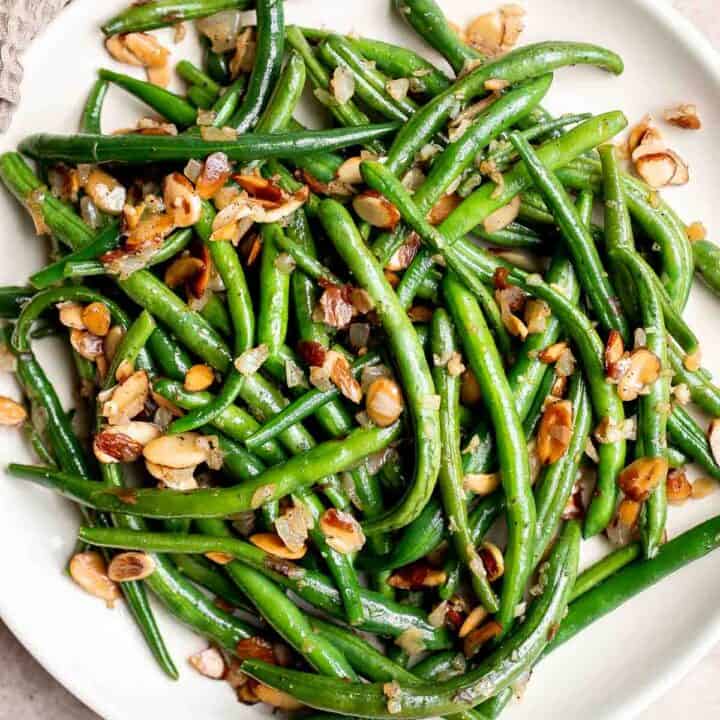 Green Beans Almondine Ahead of Thyme