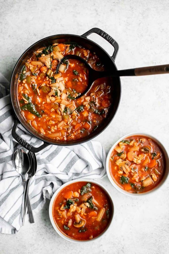 Ground Turkey Soup - Ahead of Thyme