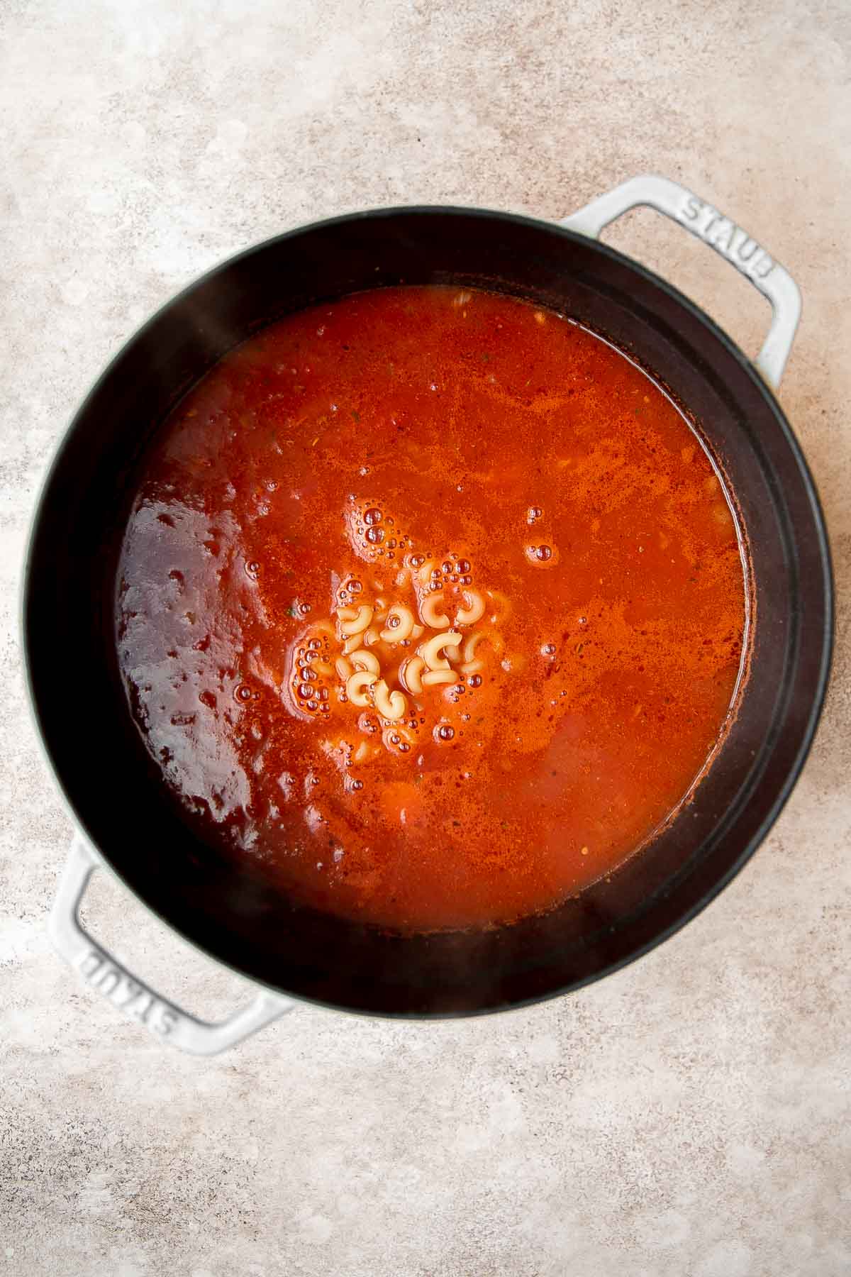 Hamburger Soup with Macaroni (Goulash Soup) - Ahead of Thyme
