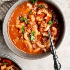 Hamburger Soup with Macaroni (Goulash Soup)-image