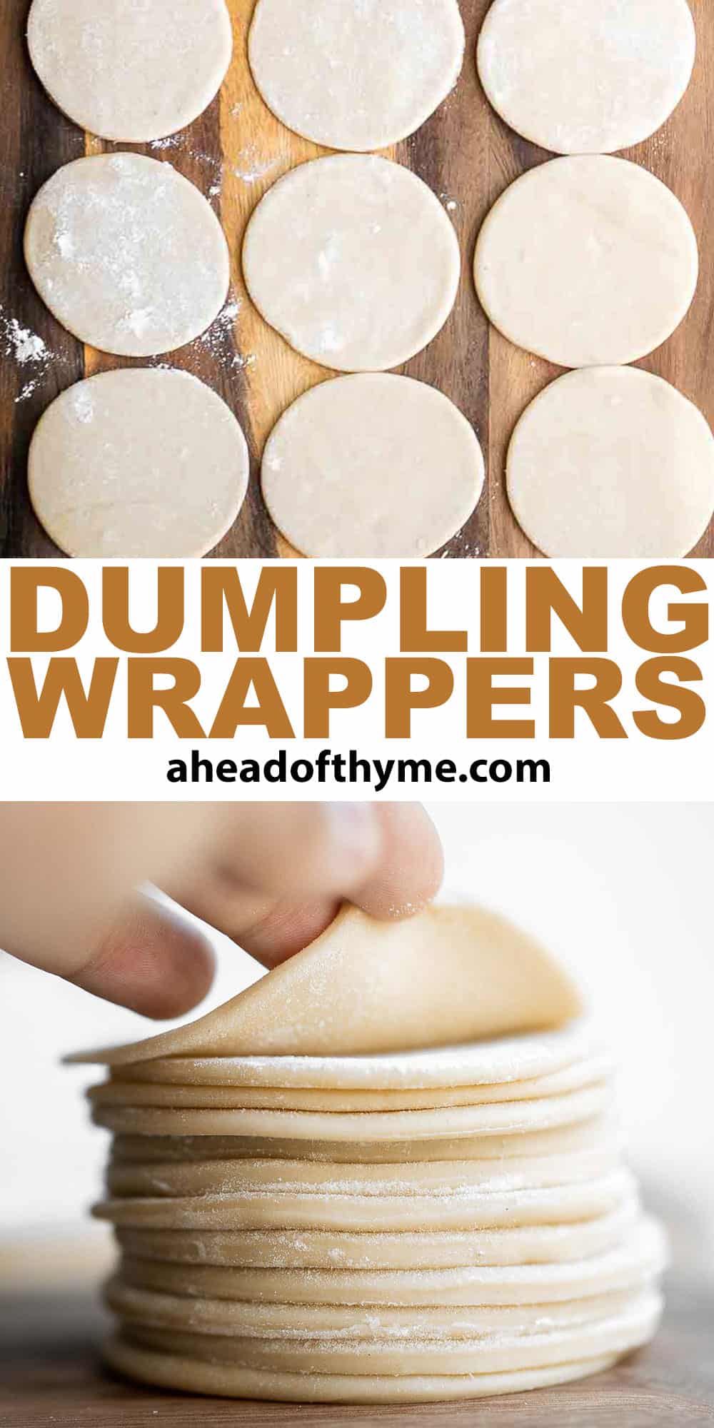 Making dumpling wrappers from scratch has never been easier. This recipe makes high-quality homemade dumpling wrappers for any filling or folding technique. | aheadofthyme.com