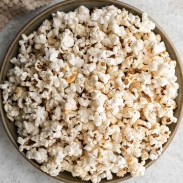 Say goodbye to store-bought popcorn and hello to homemade Kettle Corn — sweet and salty, loved by all, and quick and easy to make with just 4 ingredients. | aheadofthyme.com