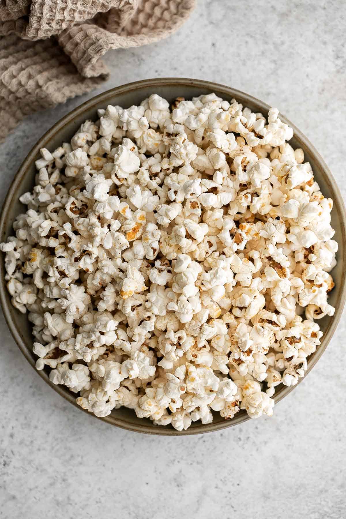 Say goodbye to store-bought popcorn and hello to homemade Kettle Corn — sweet and salty, loved by all, and quick and easy to make with just 4 ingredients. | aheadofthyme.com