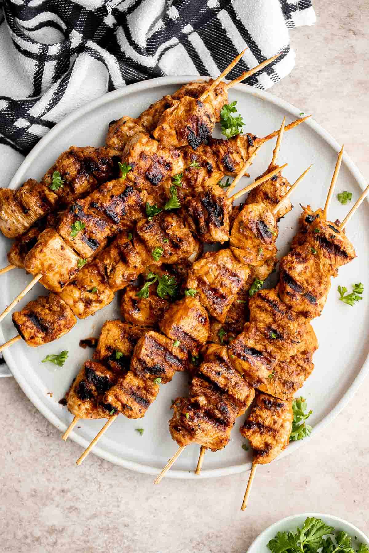 Italian Chicken Skewers - Ahead of Thyme