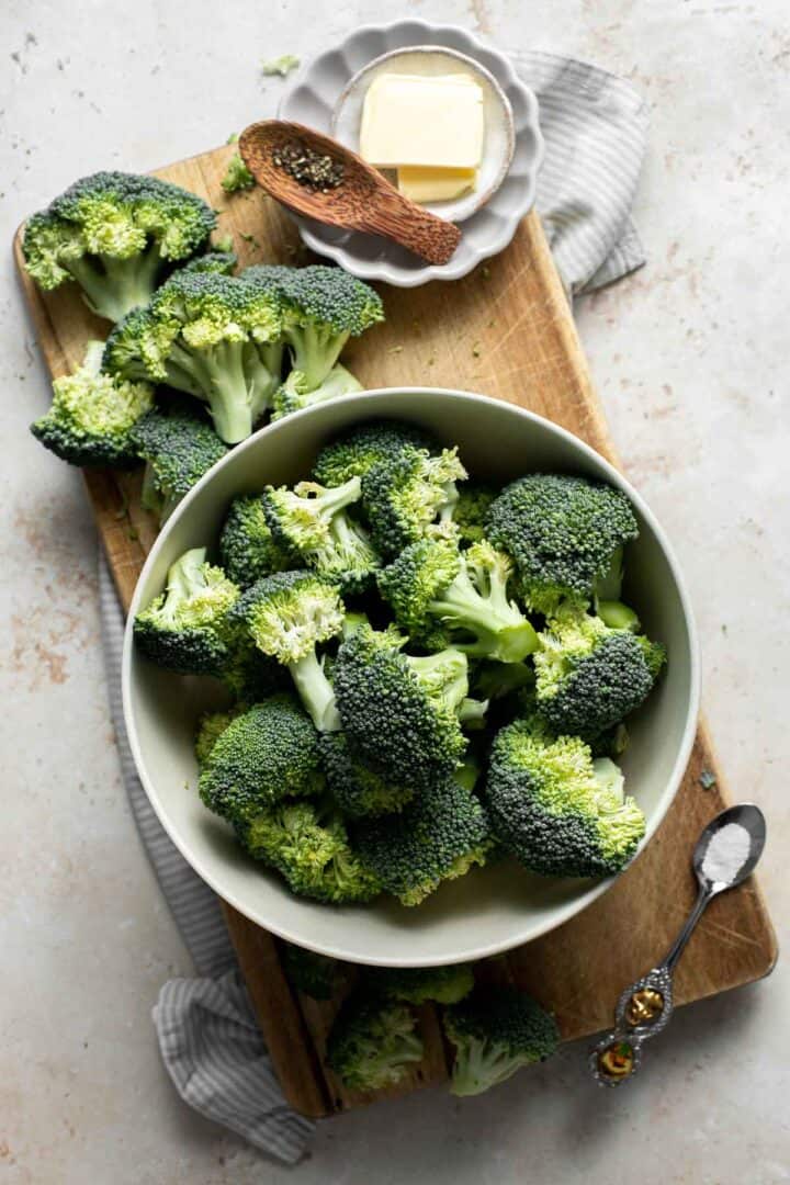 Microwave Steamed Broccoli - Ahead of Thyme