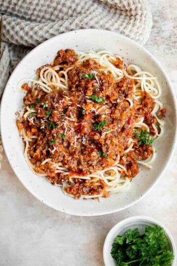 Vegetarian Bolognese - Ahead of Thyme