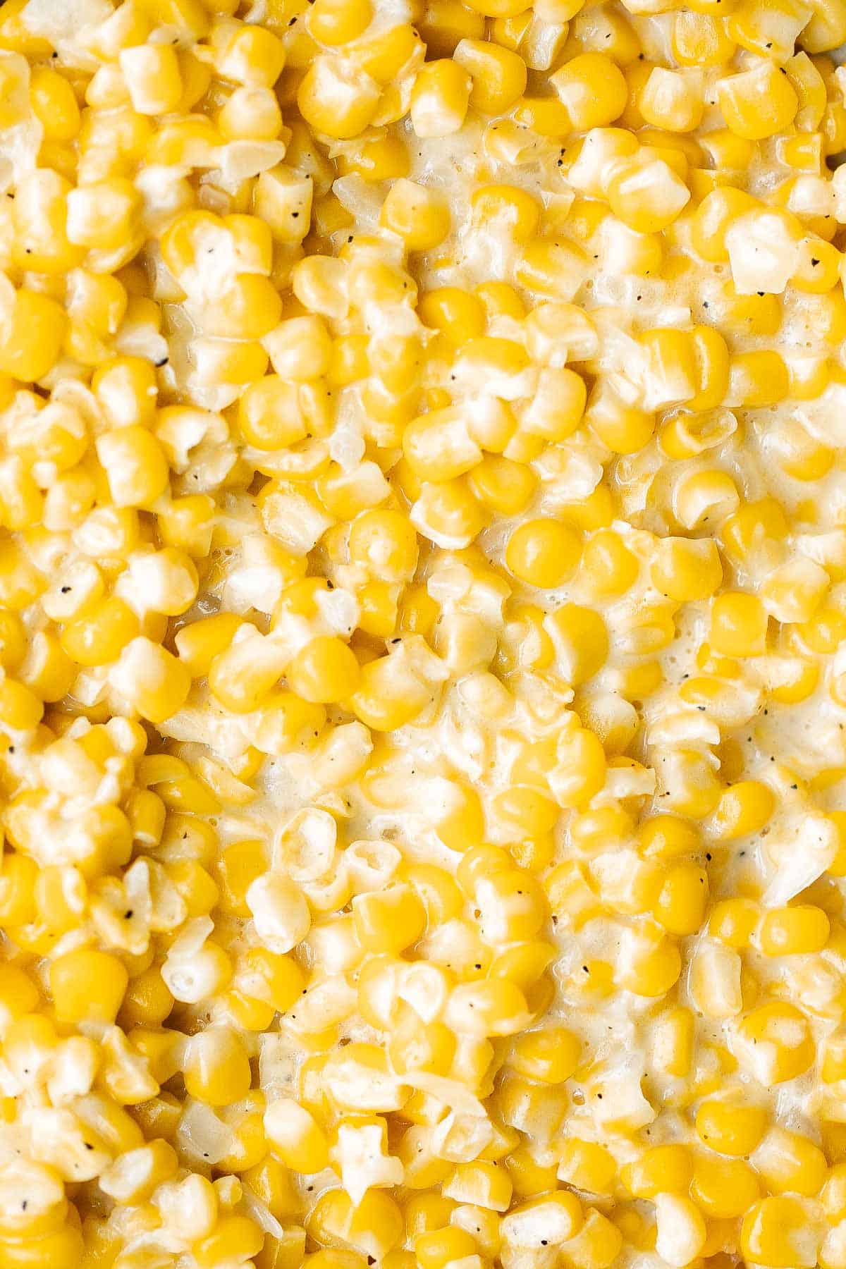 Homemade Creamed Corn is creamy, delicious, and simple. It’s quick and easy to make at home and so much better than store-bought canned creamed corn. | aheadofthyme.com