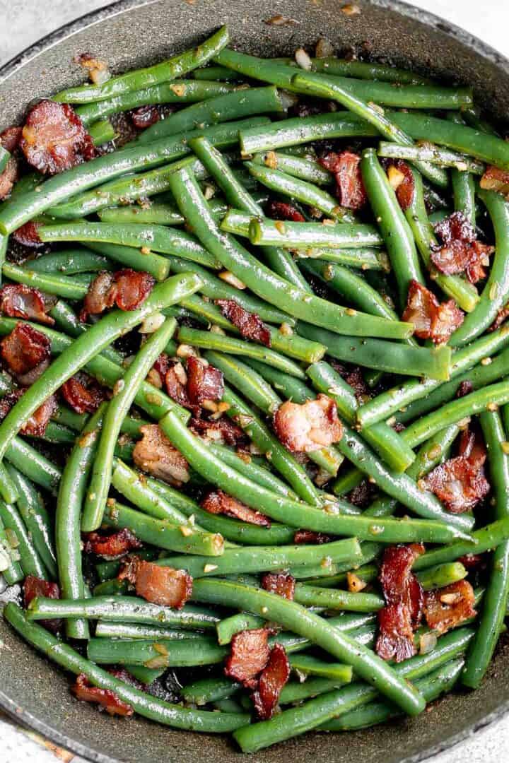 Green Beans with Bacon - Ahead of Thyme