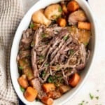 There’s nothing better than a classic Pot Roast for Sunday Dinner. It's hearty, wholesome, and filling comfort food that can feed the whole family. | aheadofthyme.com