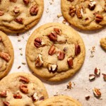 Butter Pecan Cookies are soft and chewy, have perfect golden crisp edges and loaded with crunchy toasted pecans. Quick and easy to make in under 20 minutes. | aheadofthyme.com