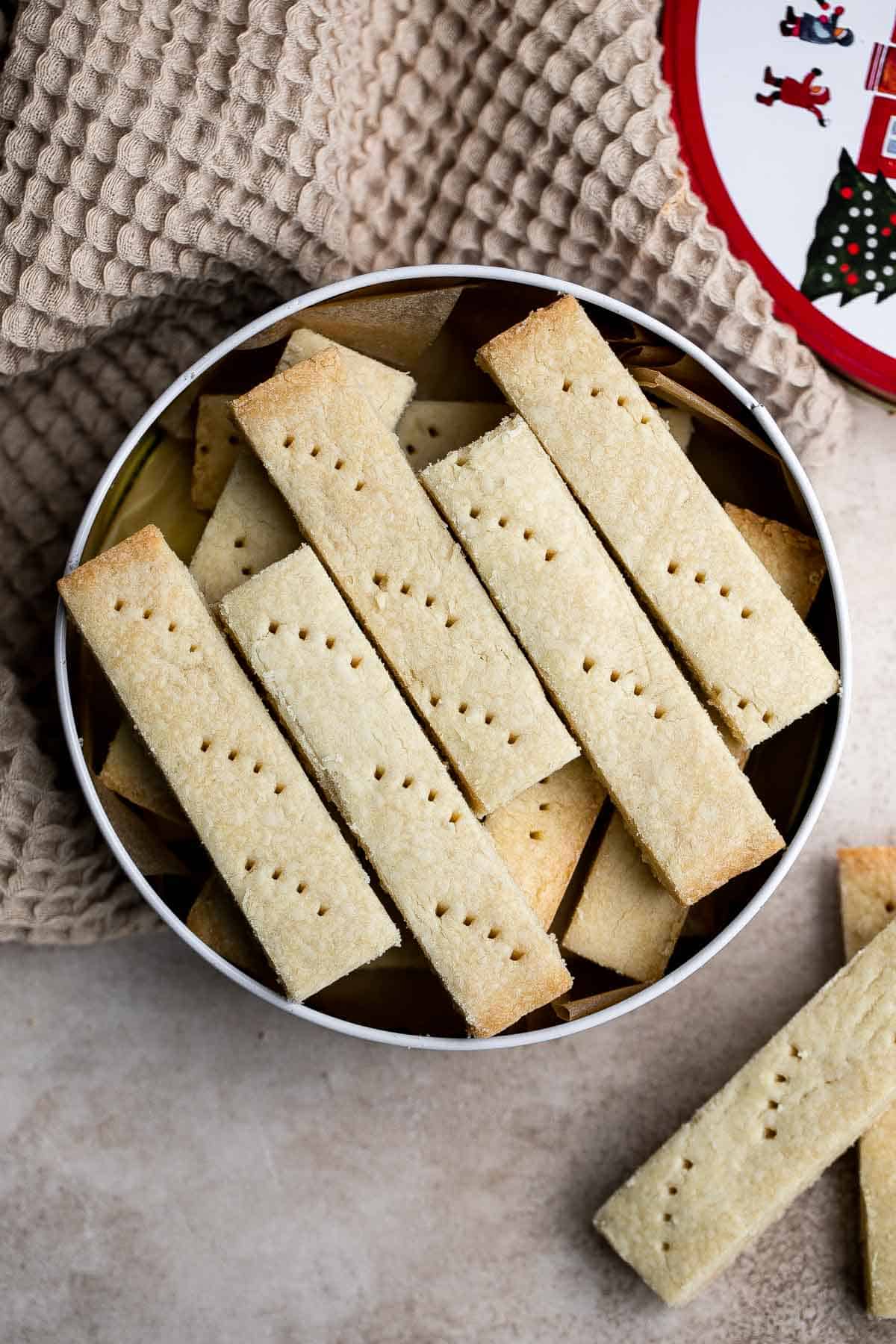 Easy Sheet Pan Shortbread Cookies - Seasons and Suppers