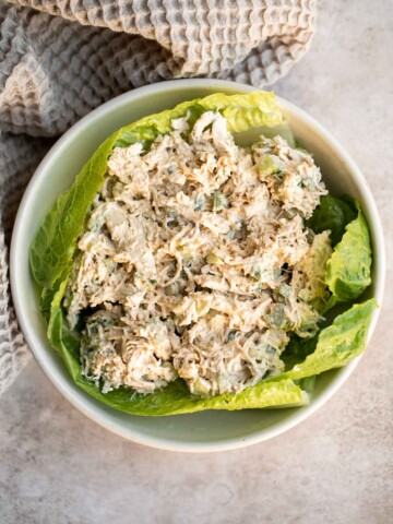 This Leftover Turkey Salad is a creamy and filling salad that is quick and easy to make — and your new go-to recipe for using Thanksgiving leftovers! | aheadofthyme.com