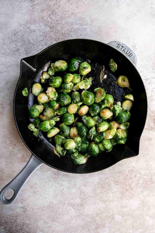 Sautéed Brussels Sprouts Ahead of Thyme