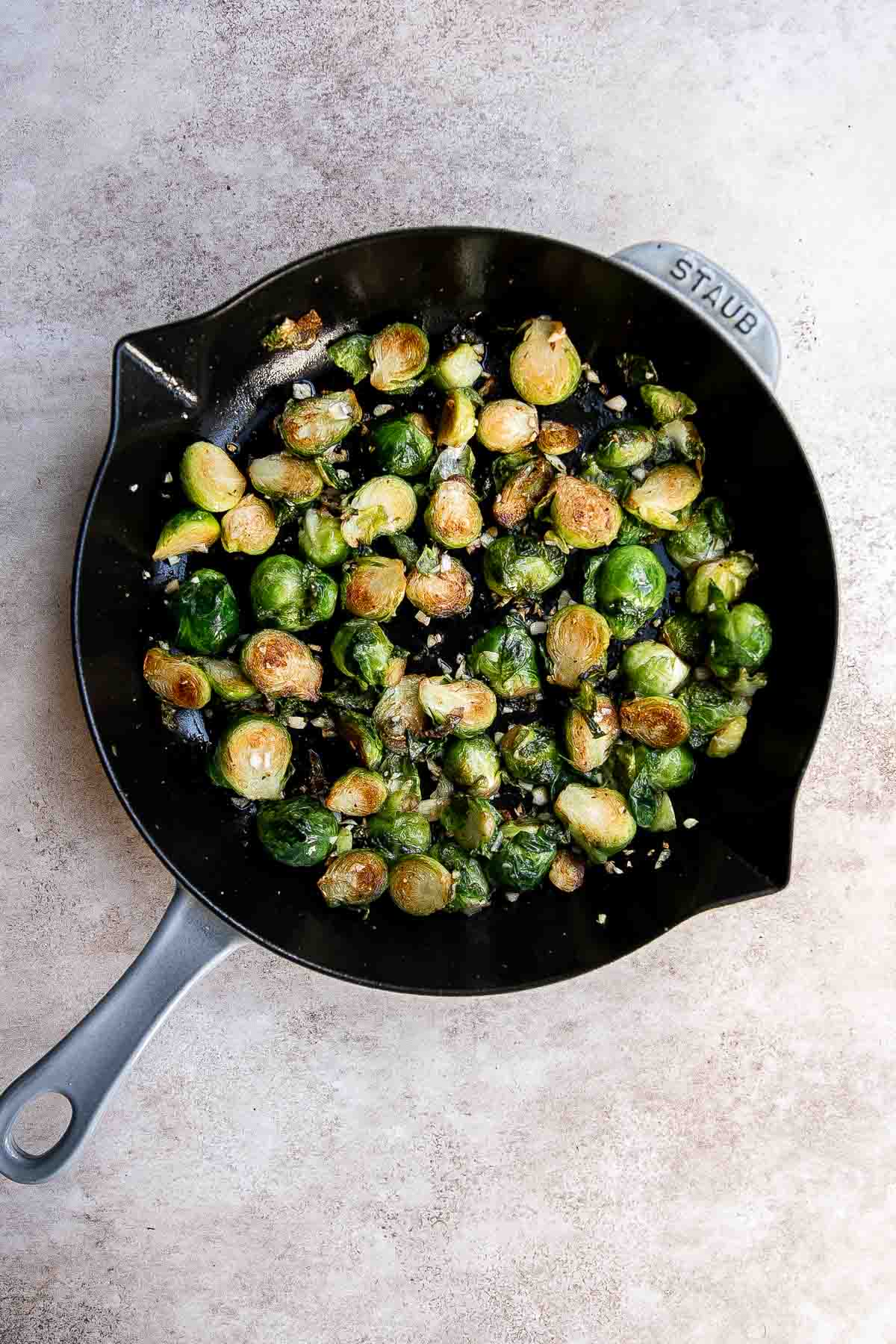 Sautéed Brussels Sprouts Ahead of Thyme