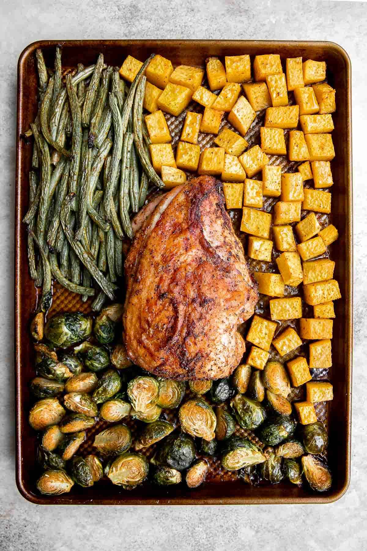 Thanksgiving Dinner for Two (One Sheet Pan!)