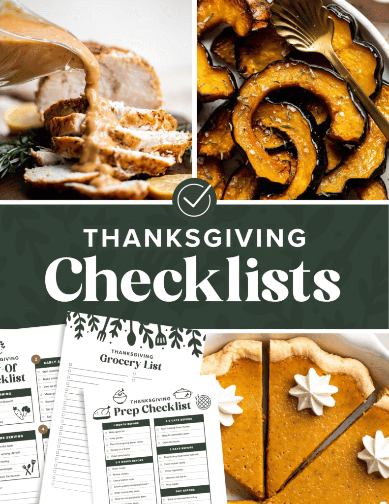 A complete Thanksgiving Dinner Prep Guide with a week-by-week timeline, tips on how to host Thanksgiving, Thanksgiving recipes, and free checklists. | aheadofthyme.com