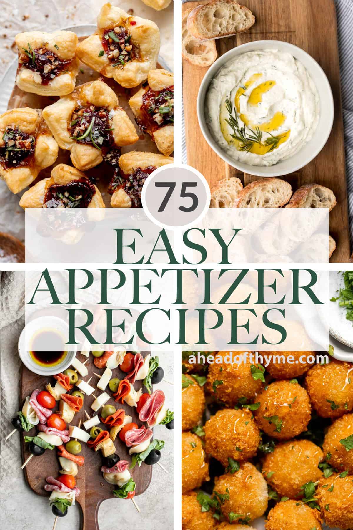 75+ Easy Appetizer Recipes