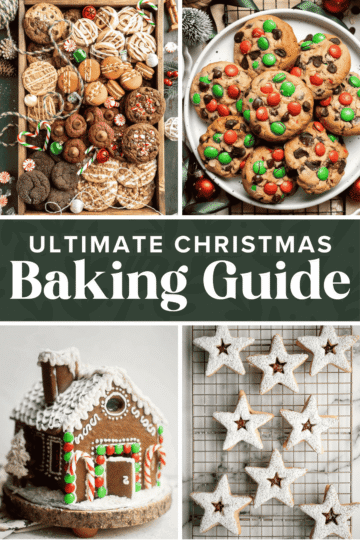 This Christmas Baking Guide with free checklists covers essential ingredients, tools, tips, mistakes to avoid, and holiday baking recipes. | aheadofthyme.com