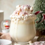 Homemade White Hot Chocolate is a rich, sweet, and decadent drink that is so quick and easy to make at home from scratch with just 3 ingredients! | aheadofthyme.com