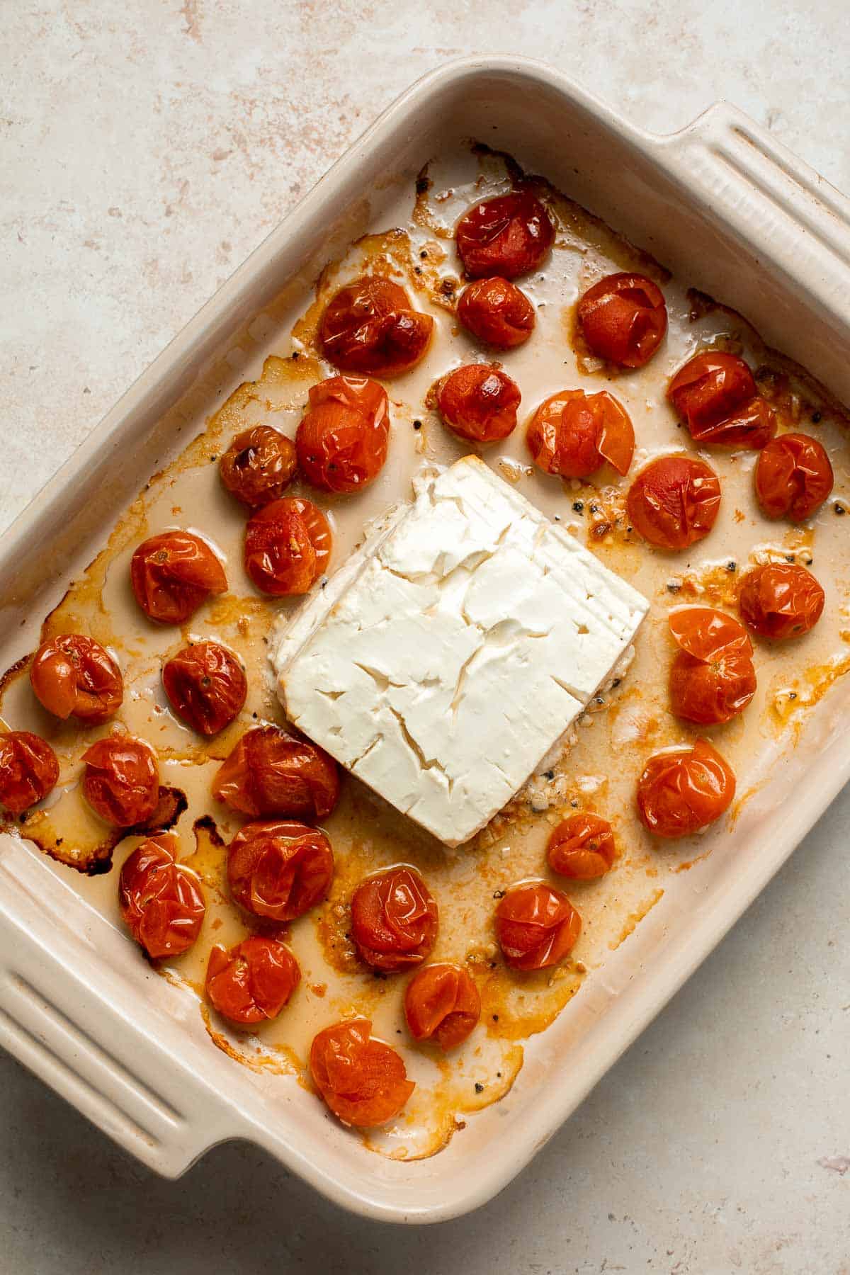 Baked Feta Pasta is a quick and easy weeknight dinner recipe that is creamy, delicious, and flavorful — the whole family will love this Tiktok pasta! | aheadofthyme.com