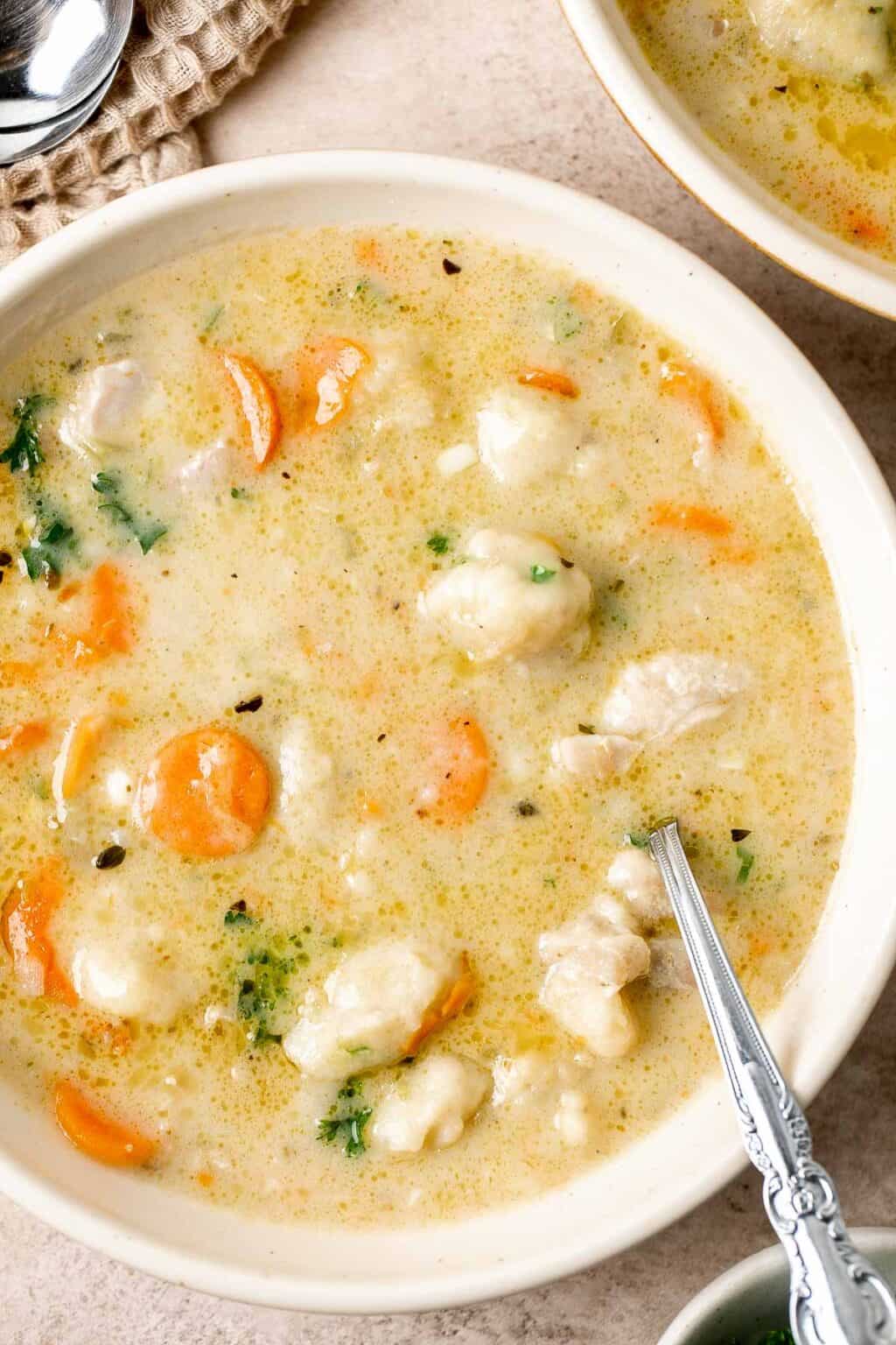 Chicken and Dumplings Ahead of Thyme