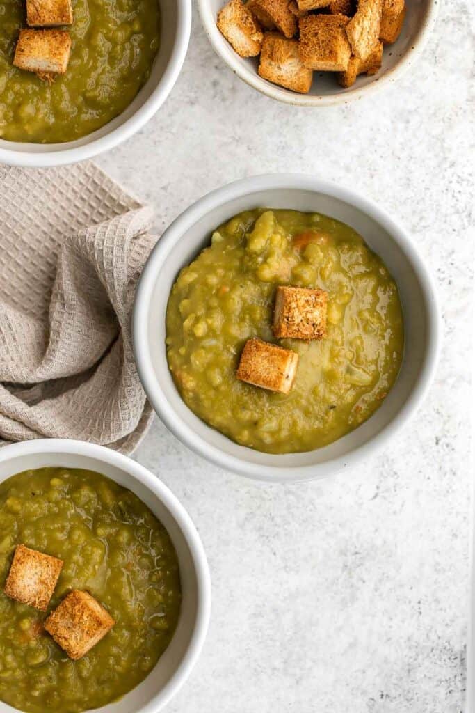 Vegetarian Split Pea Soup Ahead of Thyme