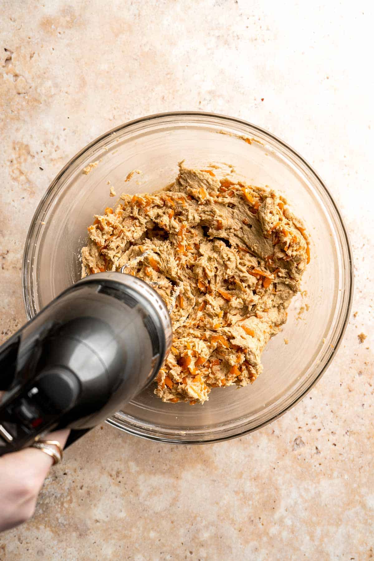 Carrot Cake Cookies are soft, chewy, cake-like cookies with a delicious homemade cream cheese glaze. They taste just like carrot cake but in cookie form. | aheadofthyme.com