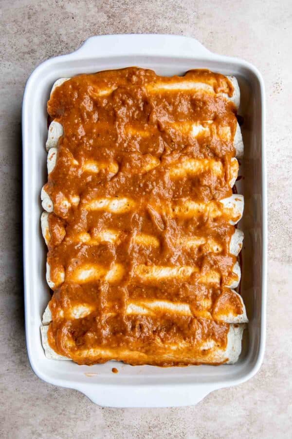 Shredded Beef Enchiladas Ahead of Thyme