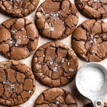 Brownie Cookies are the perfect combination of rich, chocolatey brownies and chewy, gooey cookies. Quick and easy to make with no chilling required. | aheadofthyme.com