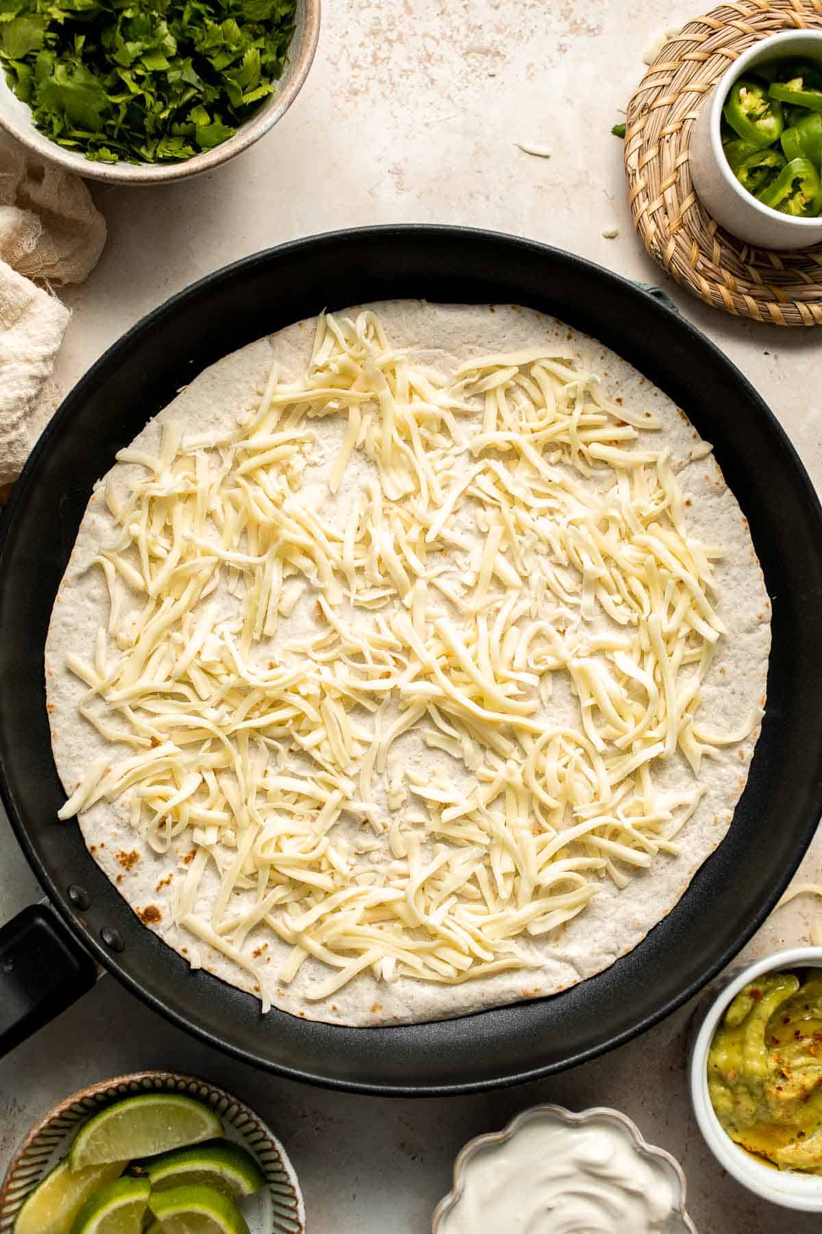 Cheese Quesadilla - Ahead of Thyme - Karinokada