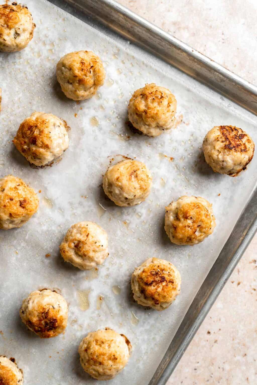 Chicken Meatballs Ahead of Thyme
