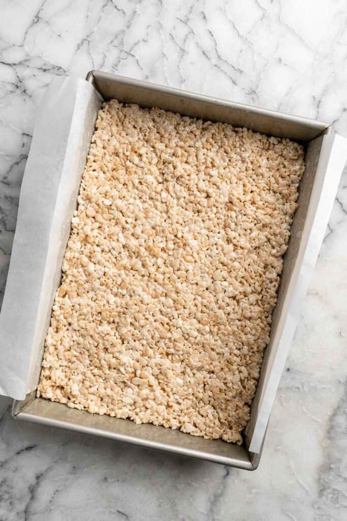 Rice Krispies Treats are a classic dessert loved by all. These chewy, crunchy, sticky-sweet treats are easy to make from scratch using just 3 ingredients! | aheadofthyme.com