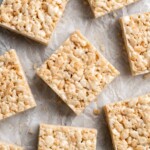 Rice Krispies Treats are a classic dessert loved by all. These chewy, crunchy, sticky-sweet treats are easy to make from scratch using just 3 ingredients! | aheadofthyme.com