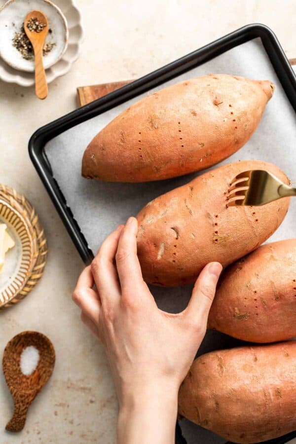 Baked Sweet Potato - Ahead of Thyme