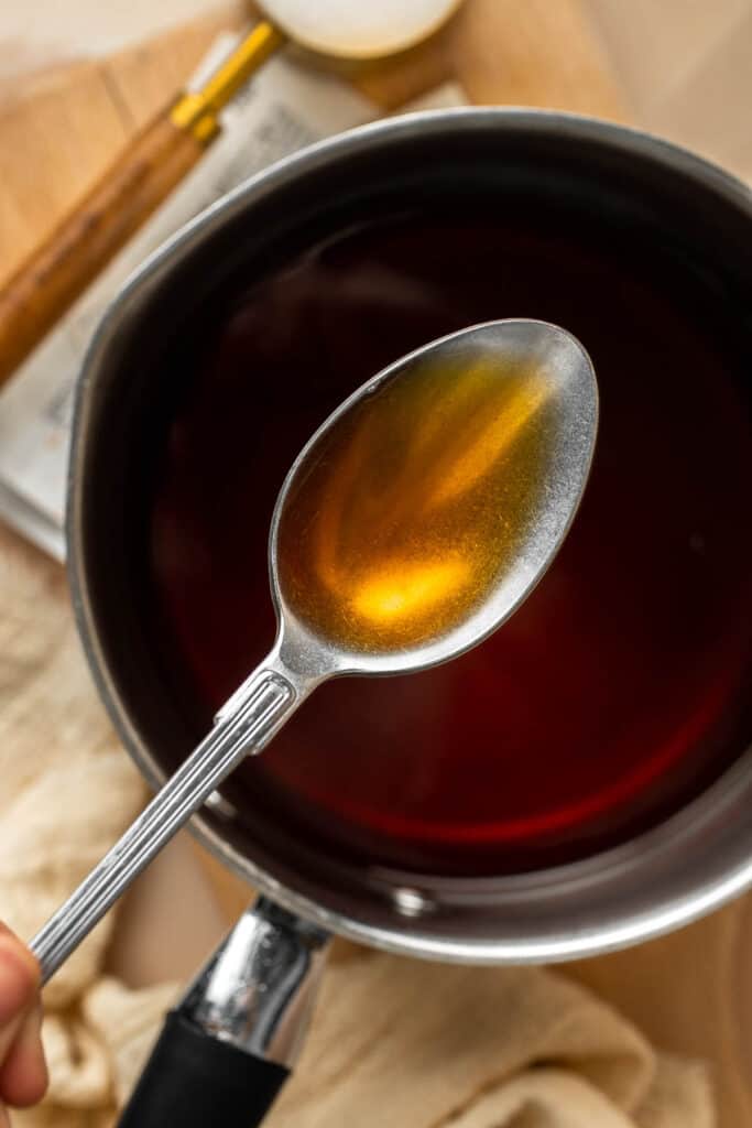 This Homemade Iced Tea made with only 10 minutes of prep using green or black tea, sugar, and water is sweet and refreshing — a perfect summer drink. | aheadofthyme.com