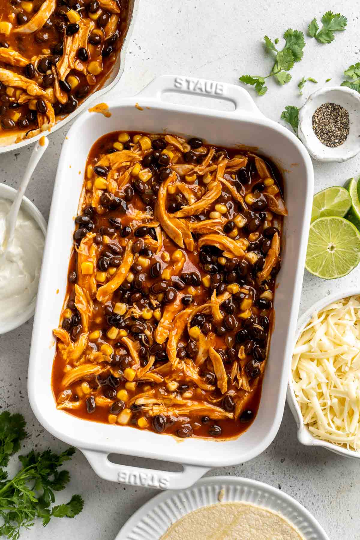 Chicken Enchilada Casserole Ahead of Thyme