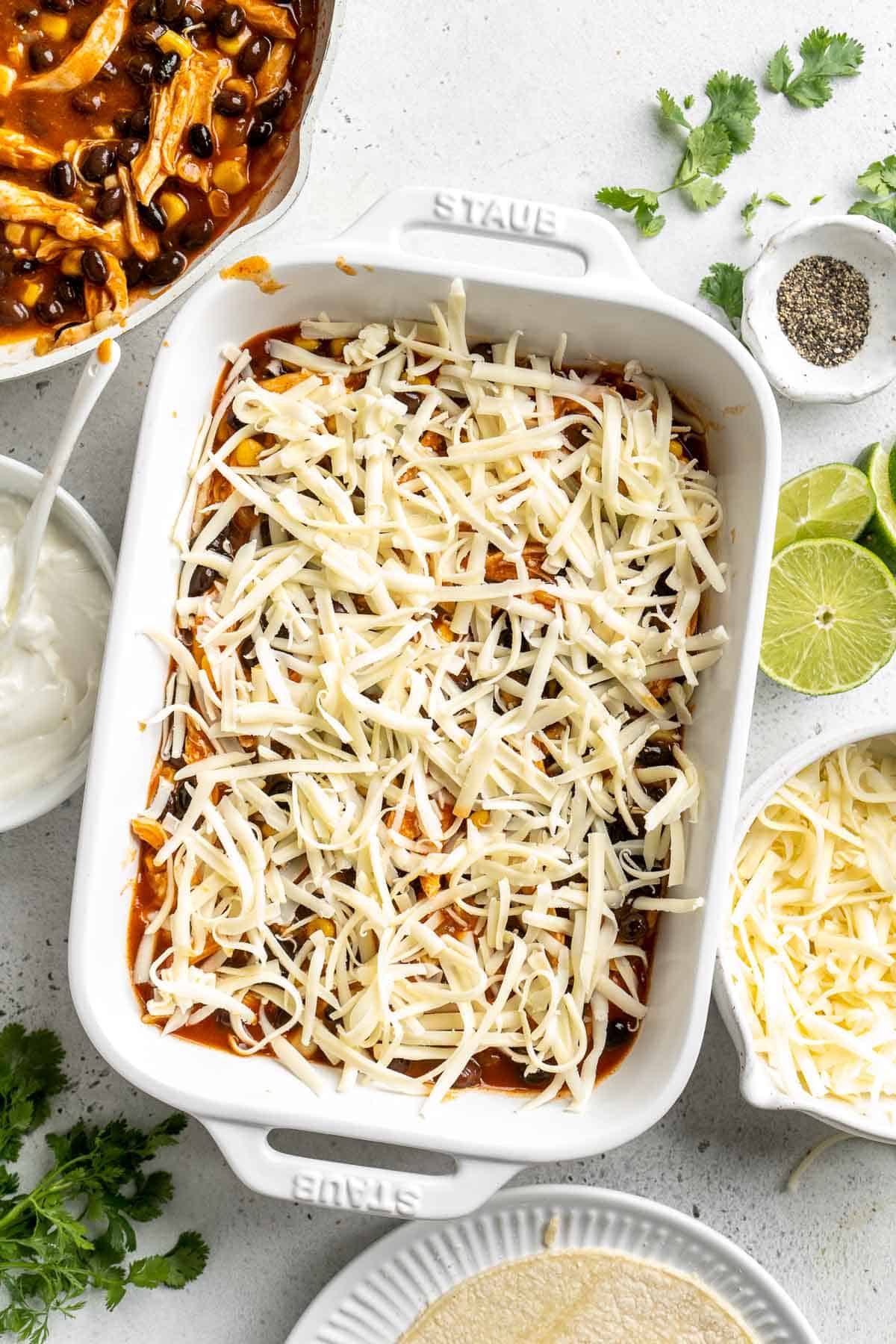 Chicken Enchilada Casserole Ahead of Thyme