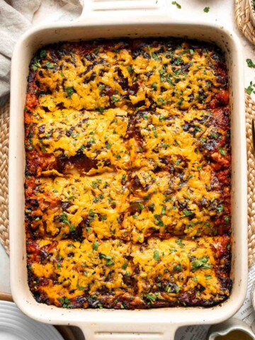 Zucchini Lasagna is a keto-friendly, vegetarian and gluten-free version of traditional lasagna that still serves up the same delicious taste! | aheadofthyme.com