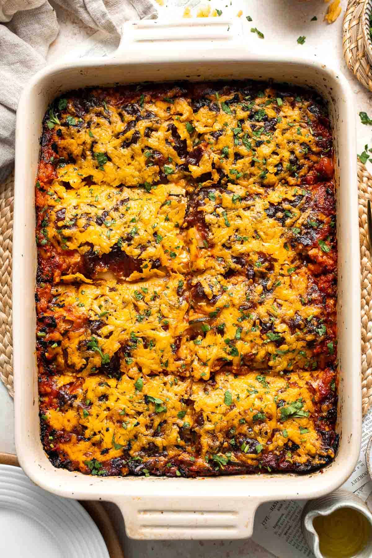 Zucchini Lasagna is a keto-friendly, vegetarian and gluten-free version of traditional lasagna that still serves up the same delicious taste! | aheadofthyme.com