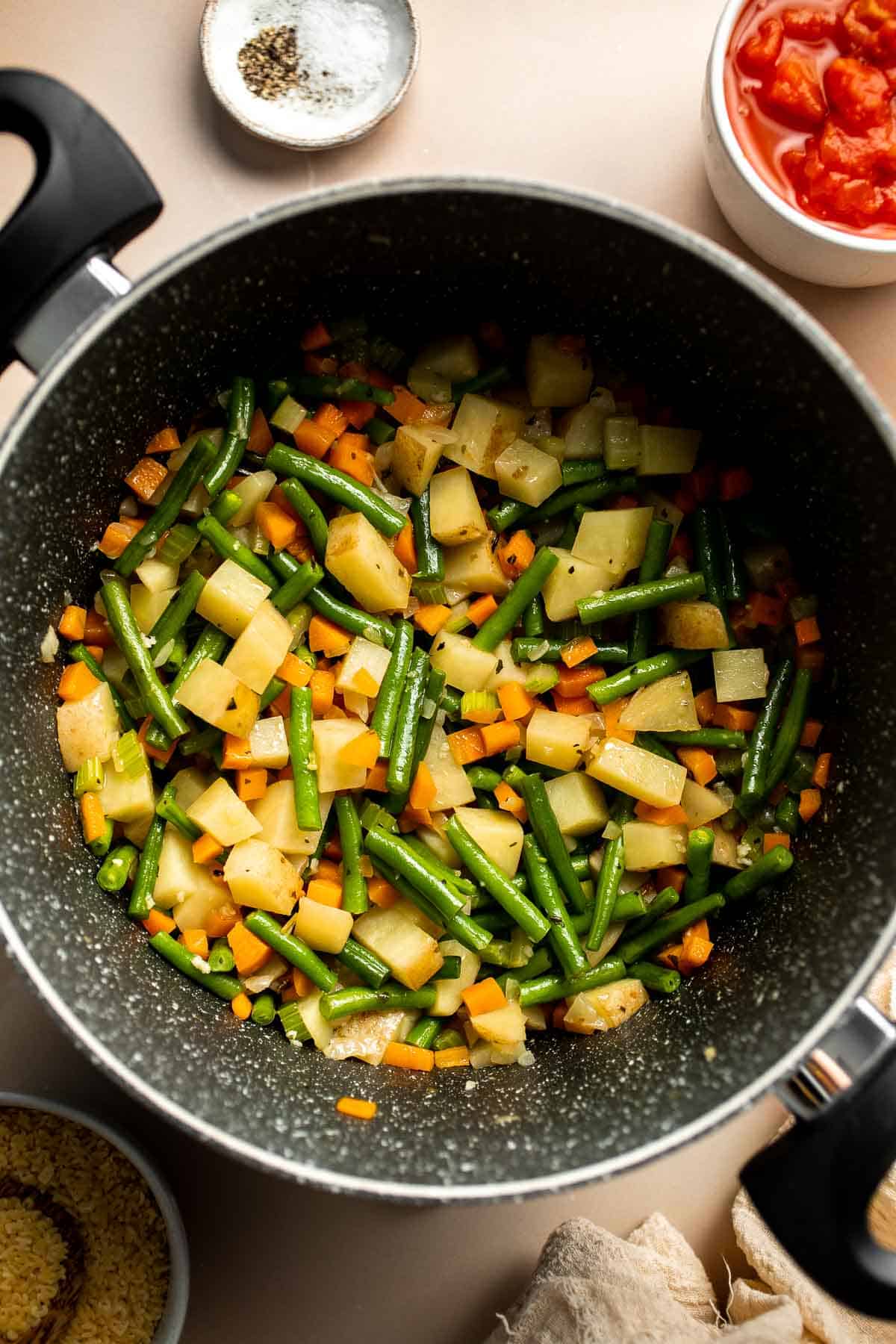 Homemade Alphabet Soup will quickly become a family favorite with its hearty vegetables and fun alphabet noodles. It's quick and easy to make in 30 minutes. | aheadofthyme.com