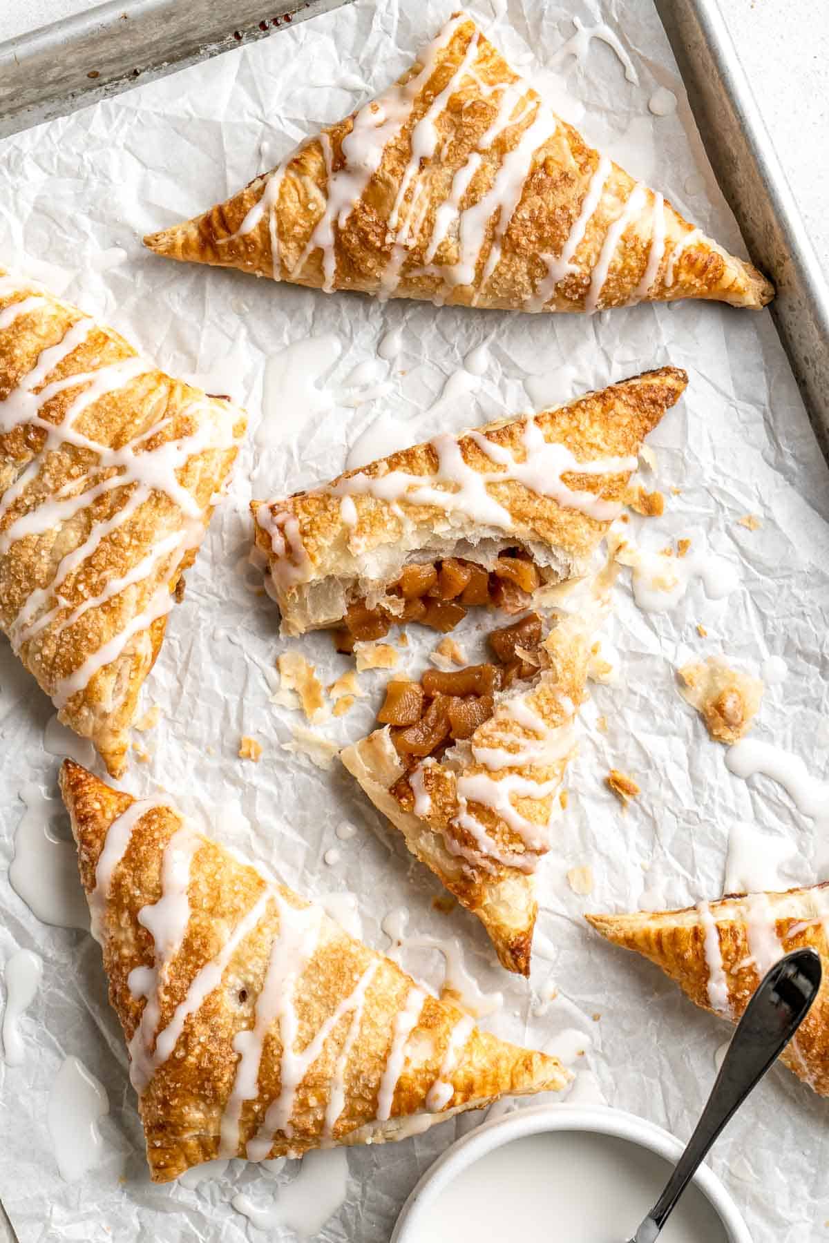 Apple Turnovers with Puff Pastry - Grace and Good Eats