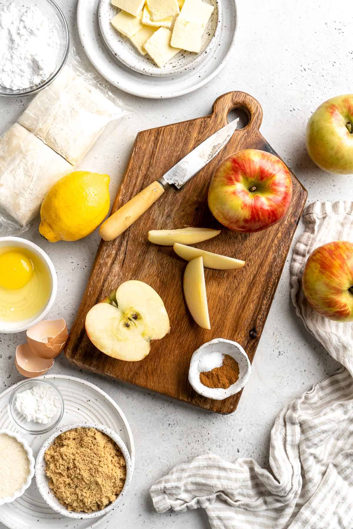 With a buttery, flaky crust and spiced sweet apple filling, these homemade Apple Turnovers are hands down one of the best ways to enjoy this seasonal fruit. | aheadofthyme.com