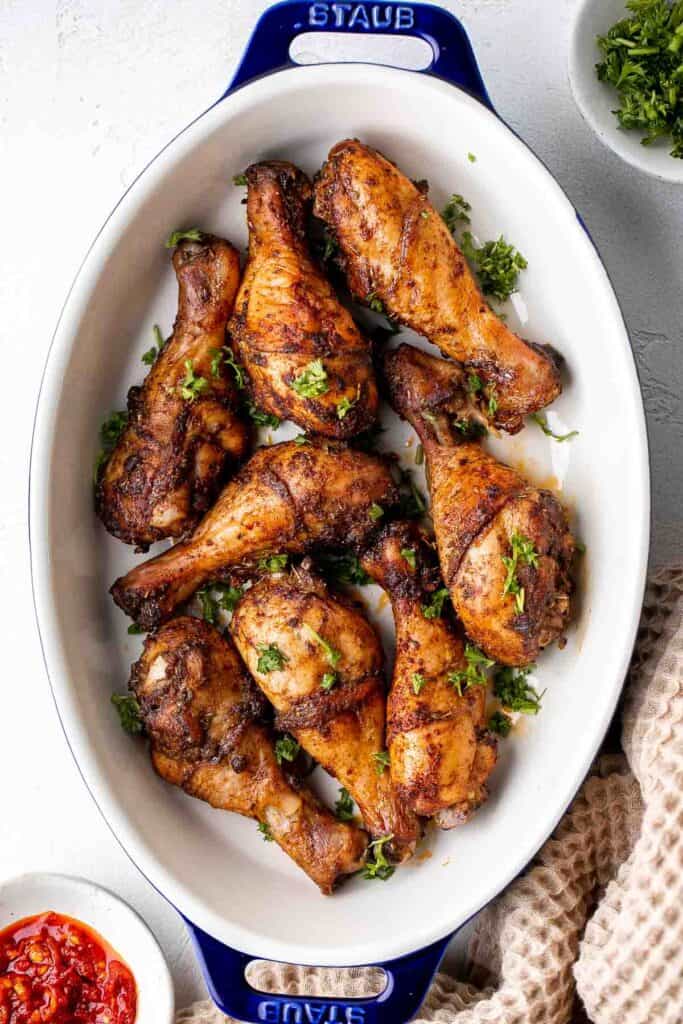 Baked Chicken Drumsticks Ahead of Thyme