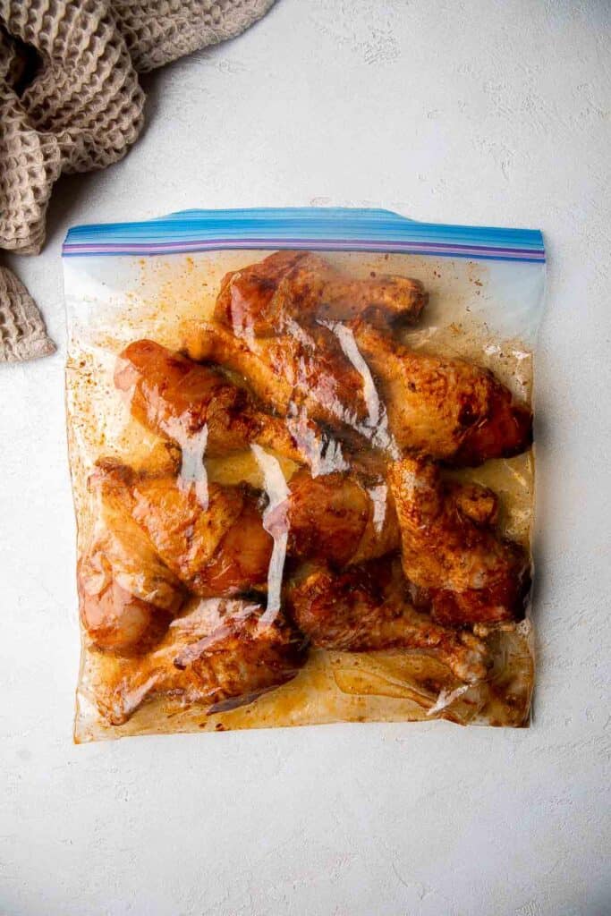 Baked Chicken Drumsticks are ideal for busy weeknights. Marinate inexpensive chicken legs with everyday spices and bake until crispy, tender, and flavorful. | aheadofthyme.com