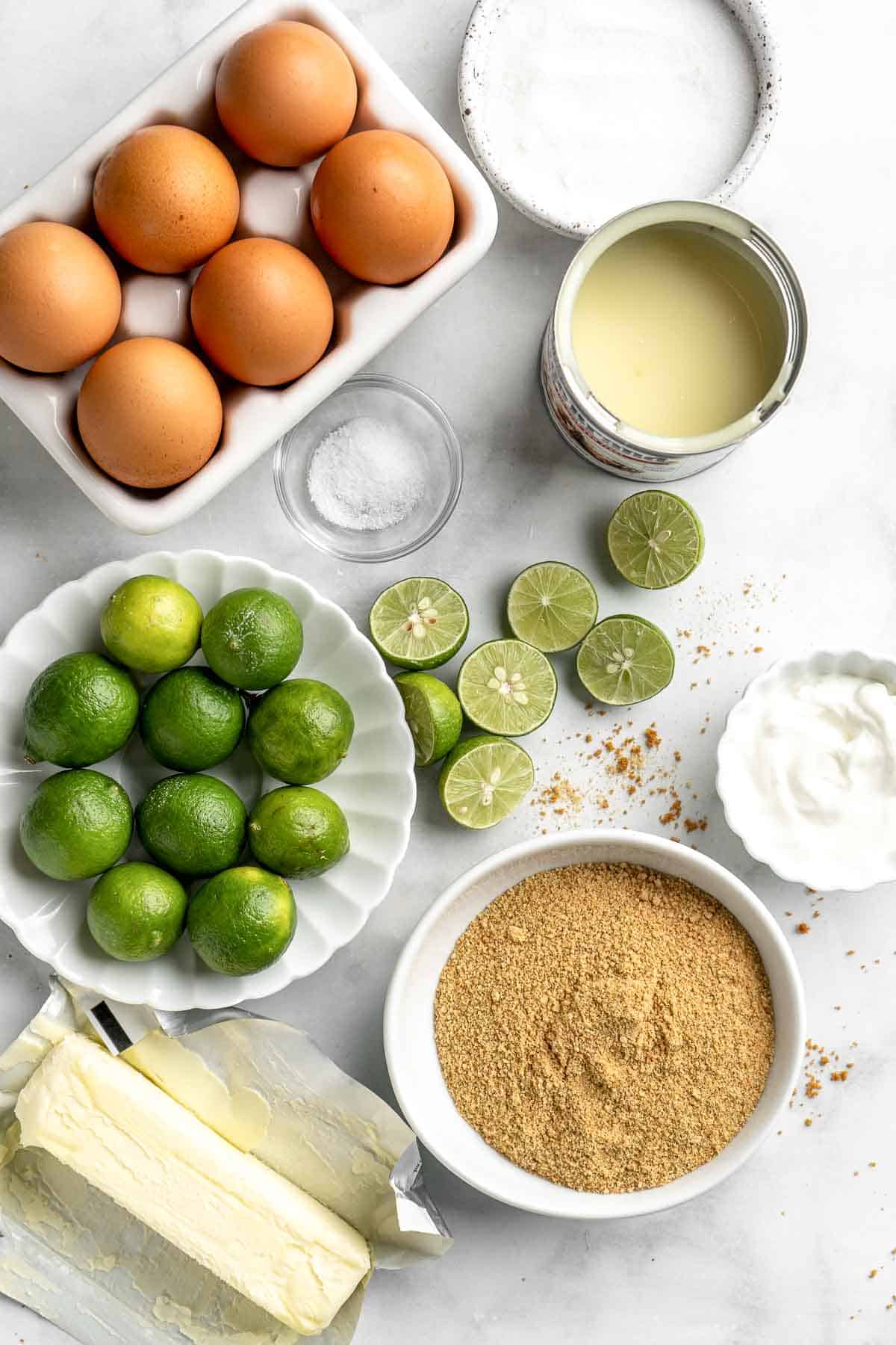 Perfectly creamy and tart with a buttery graham cracker crust, this easy Key Lime Pie is a classic for a reason. You won't need another pie recipe again! | aheadofthyme.com
